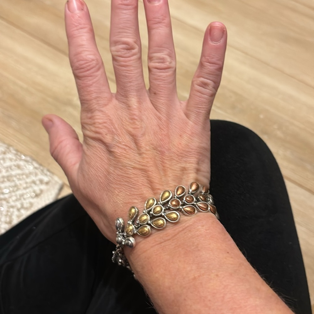 Vintage Tri Tone Lucky Brand Autumn Bracelet